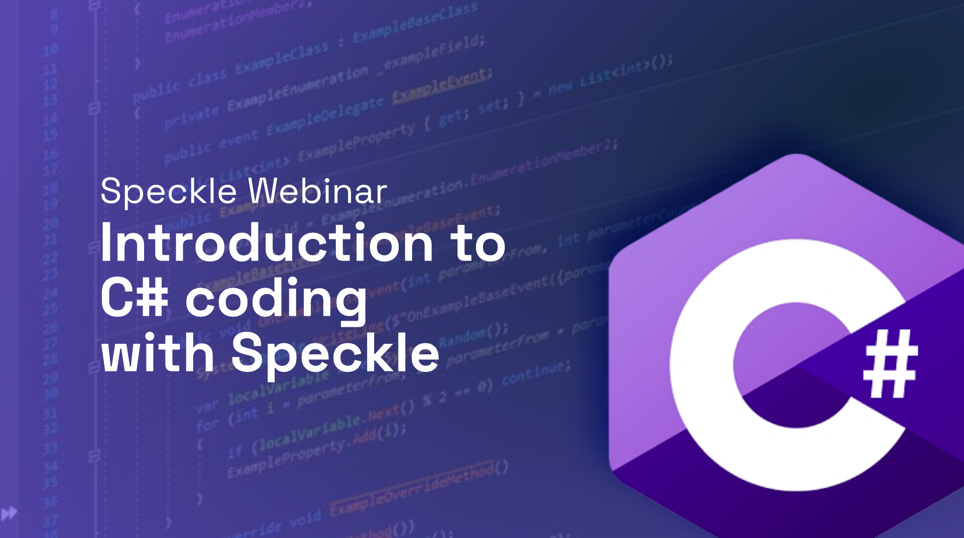 Intro to C# coding with Speckle