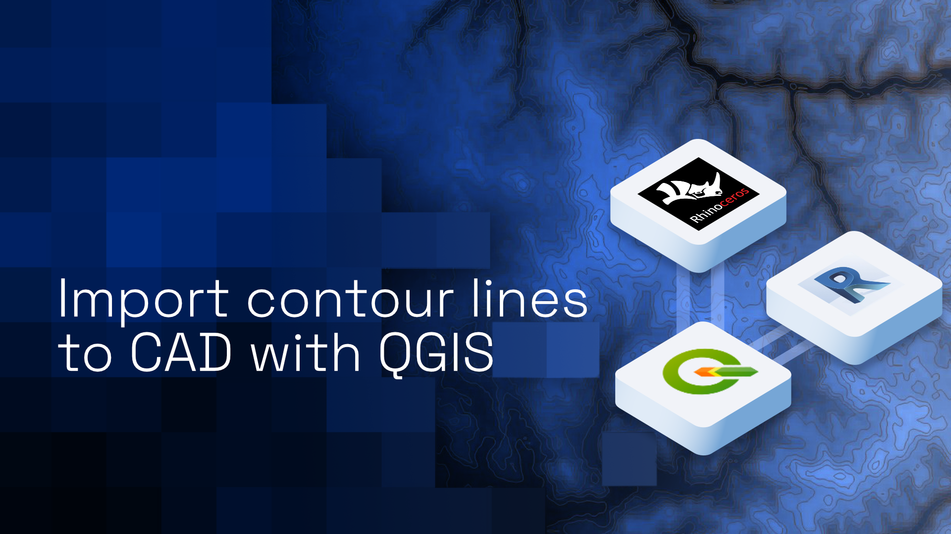 Import contour lines to Rhino and Revit with QGIS