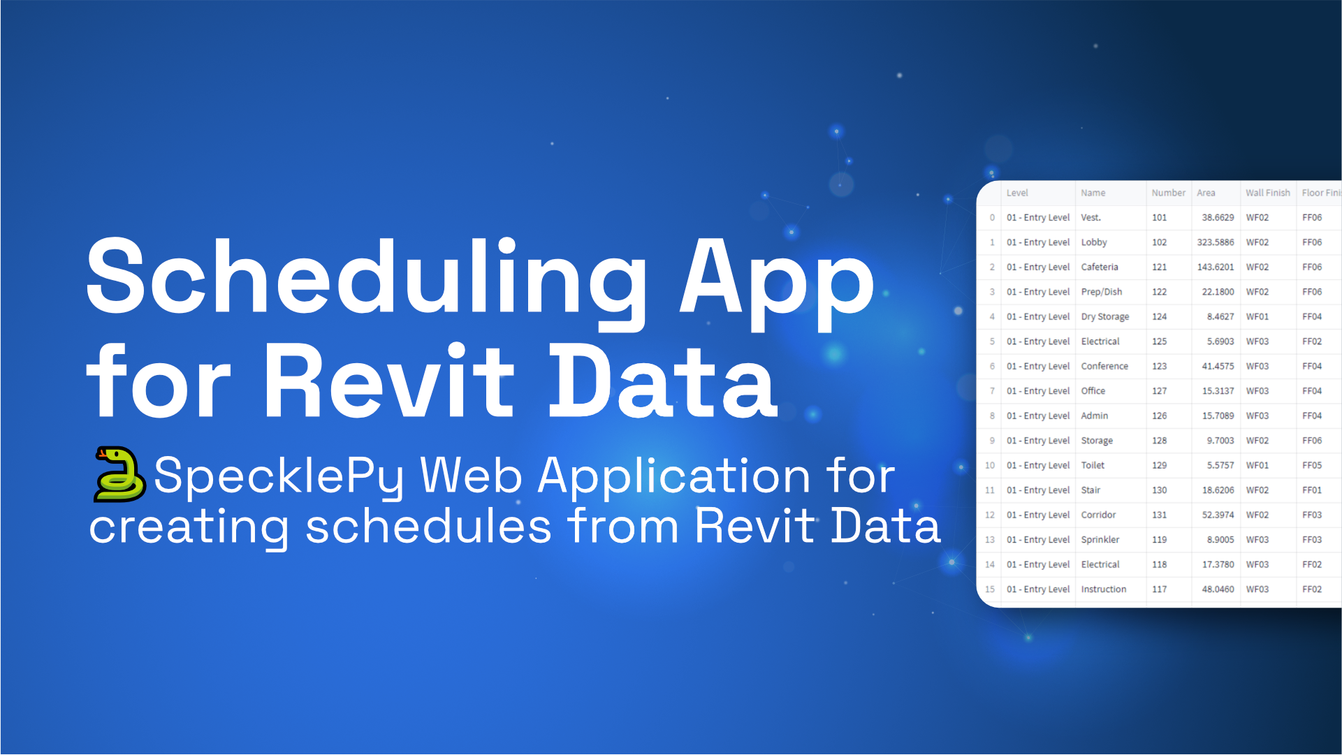 Create Revit Schedules on Web | SpecklePy🐍 Tutorial