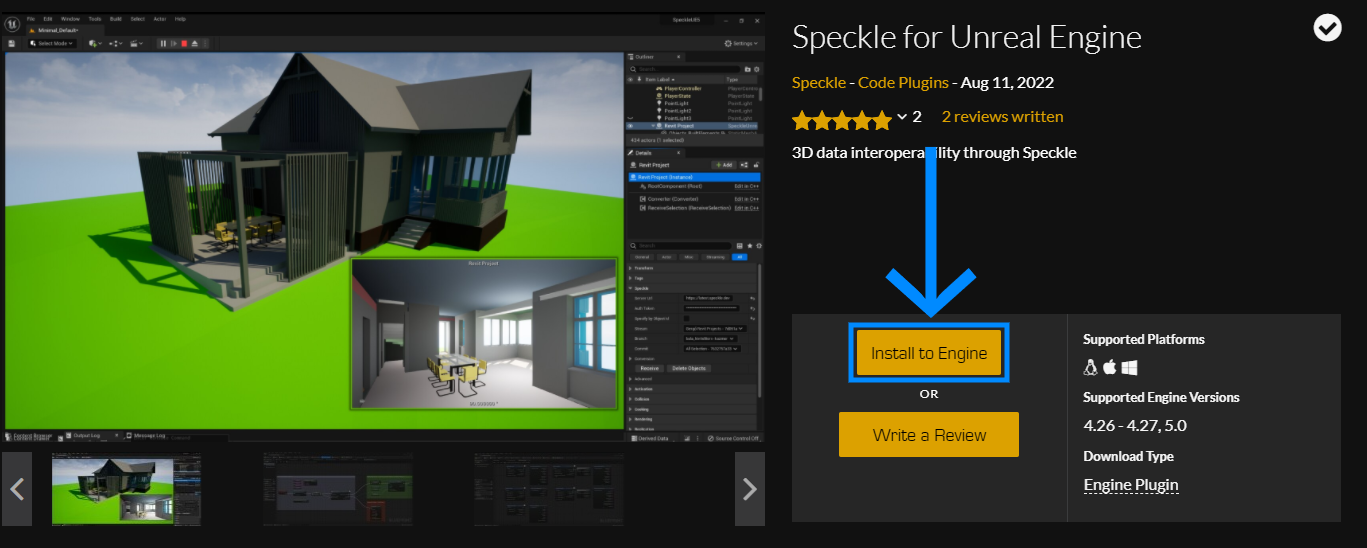 Getting Started With Speckle For Unreal Engine