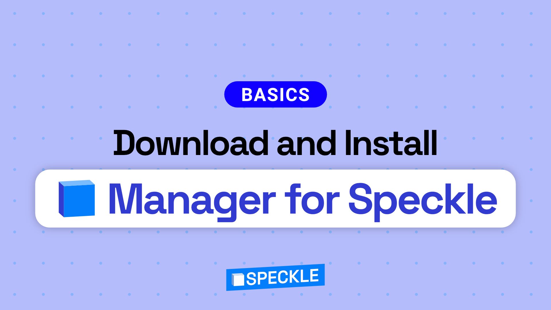 Installing Manager for Speckle 👮‍♂️ on Windows
